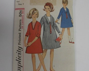 60s Vintage Simplicity Girls dress Pattern 7