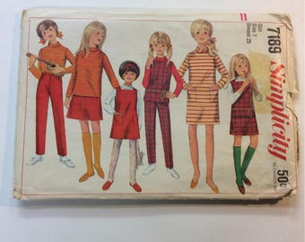 60s Vintage Simplicity Girls dress Pattern 7