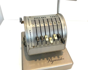 Vintage Paymaster Check writing embosser Machine