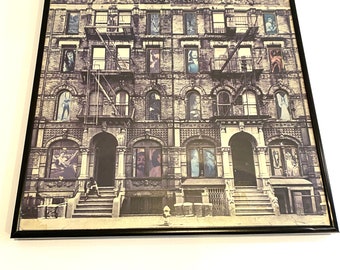 Framed Vintage Album Led Zeppelin 1975