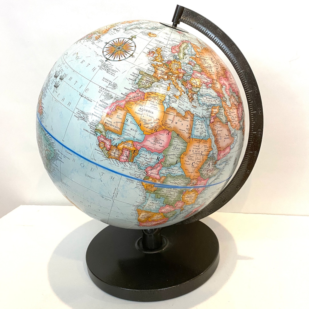 Vintage Replogle World Classic Series Globe - Etsy