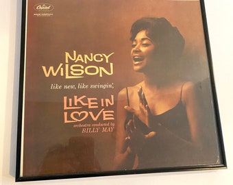 Framed Vintage Album Nancy Wilson "Like in Love" 1960