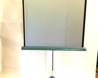 Mid Century Vintage tripod projector Screen DA-LITE Silver-Lite