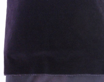 1/3 yard Elvis  Purple Vintage Velvet Fabric