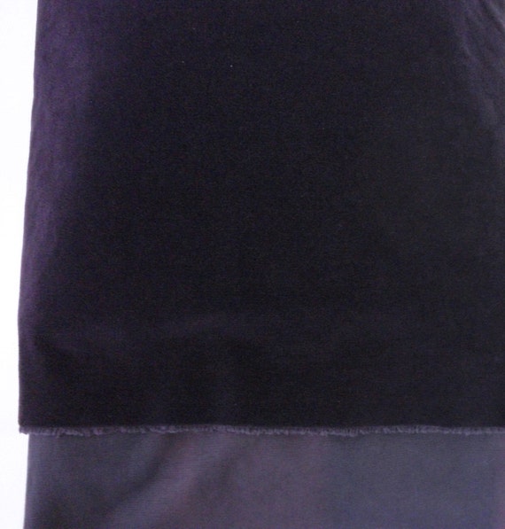 1/3 yard Elvis  Purple Vintage Velvet Fabric