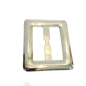 Vintage silver metal Belt Buckle