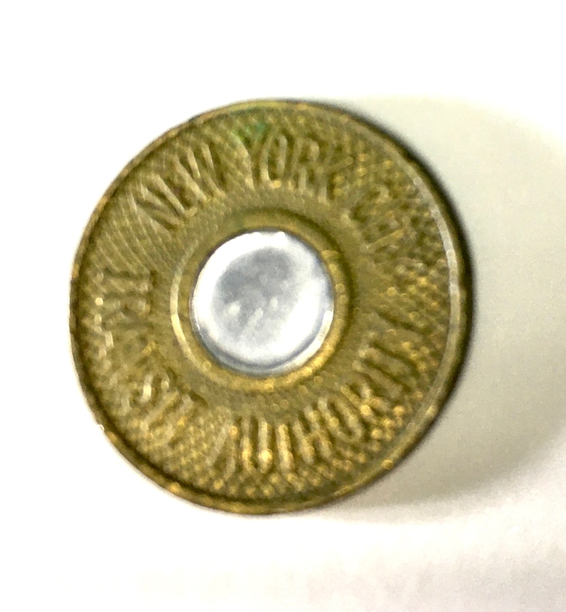 Vintage New York Subway Token Bullseye style