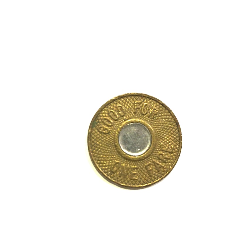 Vintage New York Subway Token Bullseye style