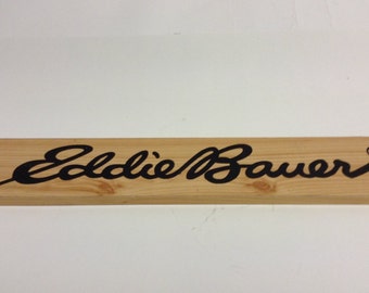 90s Vintage EDDIE BAUER store display sign