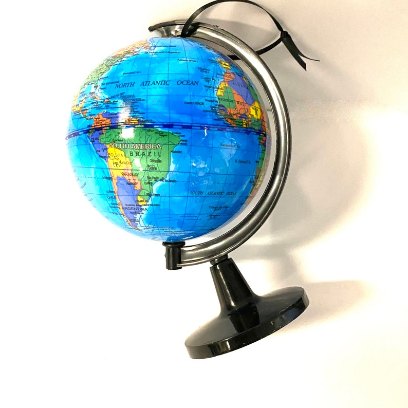 Plastic World Globe vintage ornament image 4