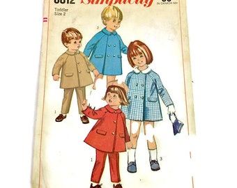 60s Vintage Simplicity  dress Pattern Size 2