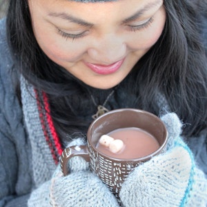 Effortlessly Embossed Cowl PDF Knitting Pattern - a striped and textured circle scarf