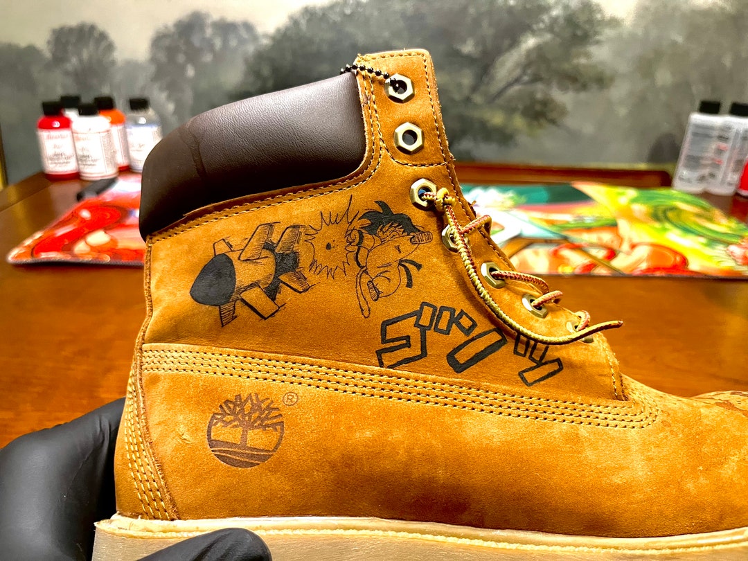 Custom painted timberlands hot sale