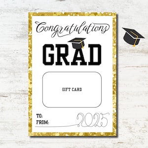 Titulaire de la carte-cadeau de remise des diplômes imprimable, carte de remise des diplômes, cadeau de remise des diplômes, titulaire de la carte-cadeau de remise des diplômes, félicitations diplômé, téléchargement immédiat