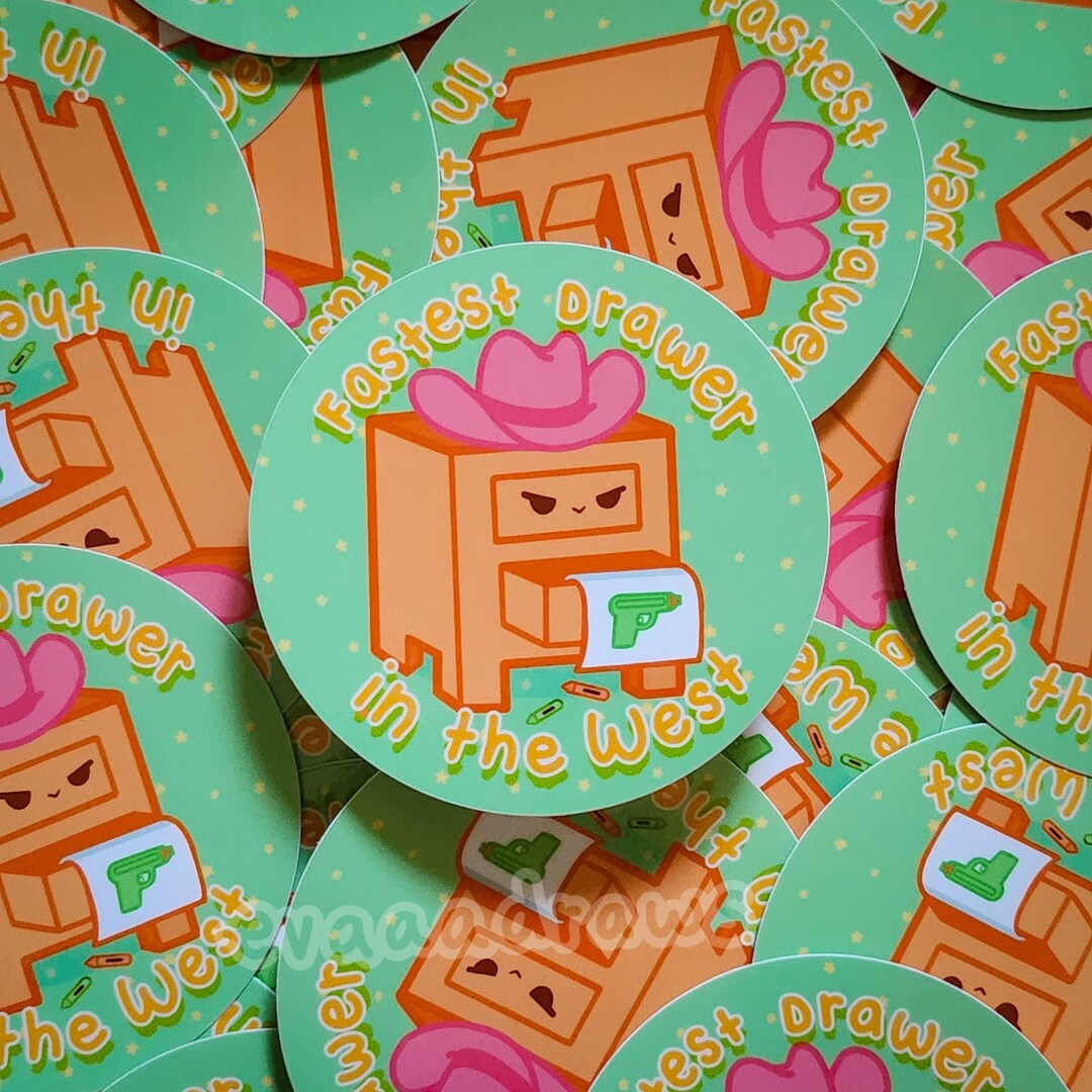 Fastest Drawer Artist Sticker - Vinyl Waterproof Sticker - Etsy