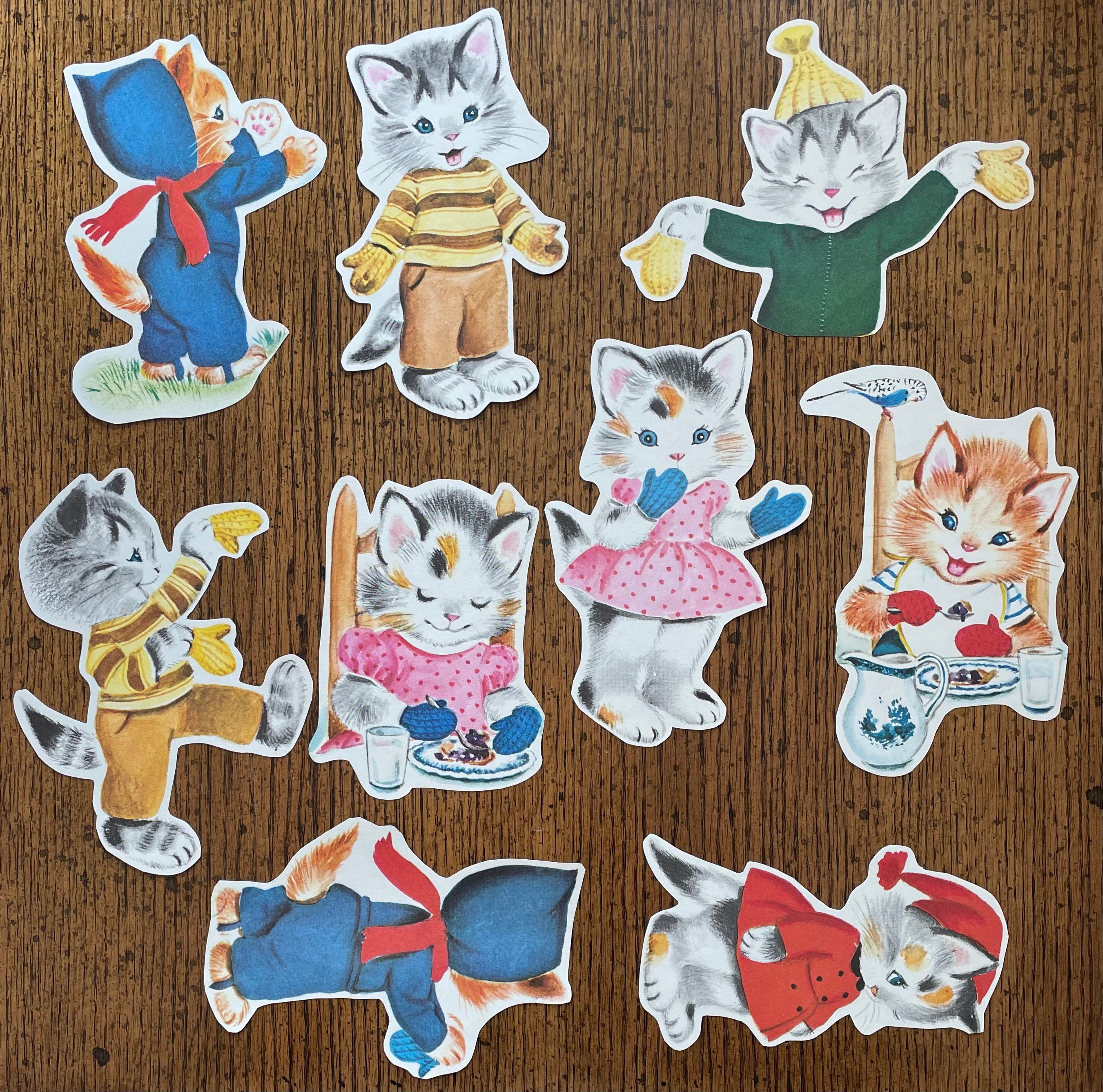 The Three Little Kittens Who Lost Their Mittens Vintage Etsy