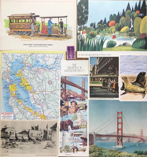 Let/'s Travel to Connecticut Vintage United States Collage Planner and Scrapbook Kit Number 2775
