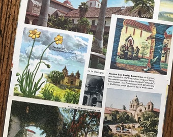 ON SALE! Let's Travel to the Missions of California Vintage US History Collage, Scrapbook and Planner Kit Number 2585