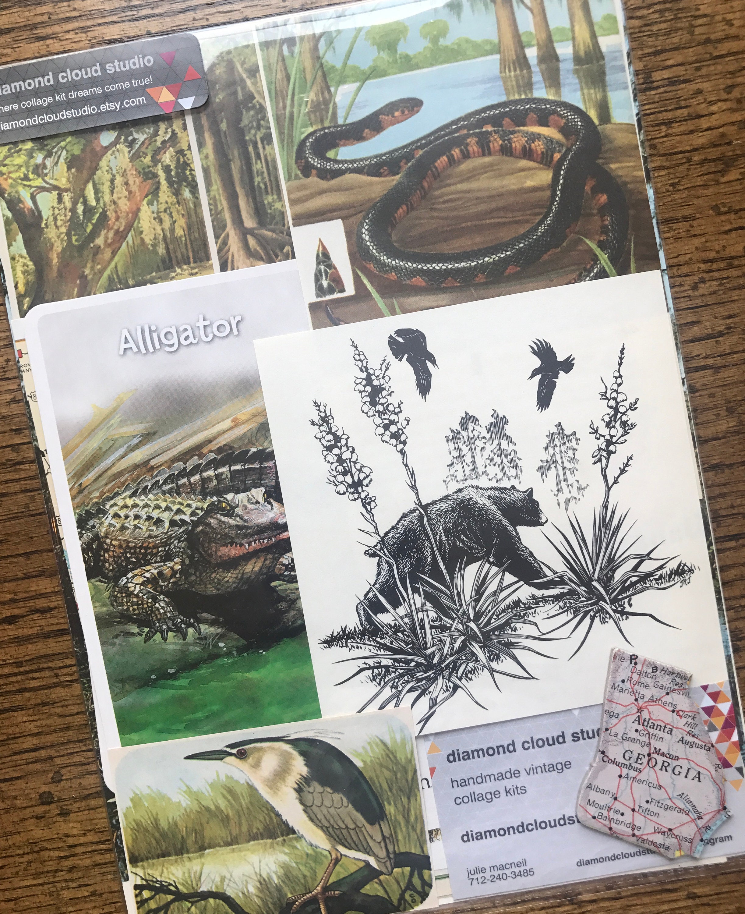 Nous allons voyager à la Vintage Okefenokee Swamp Géorgie Collage, planificateur et Scrapbook Kit numéro 2619 Nous Nous Nous allons voyager à la Vintage Okefenokee Swamp Géorgie Collage, planificateur et Scrapbook Kit numéro 2619 3a3a30