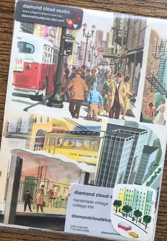 Let/'s Travel to Connecticut Vintage United States Collage Planner and Scrapbook Kit Number 2775