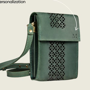 Teléfono y cartera crossbody, teléfono crossbody cuero, Bolso crossbody teléfono móvil, bolso bandolera para móvil