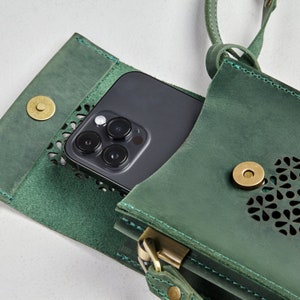 Bolso crossbody teléfono móvil, teléfono crossbody cuero, Bolso crossbody para teléfono, bolso bandolera para móvil