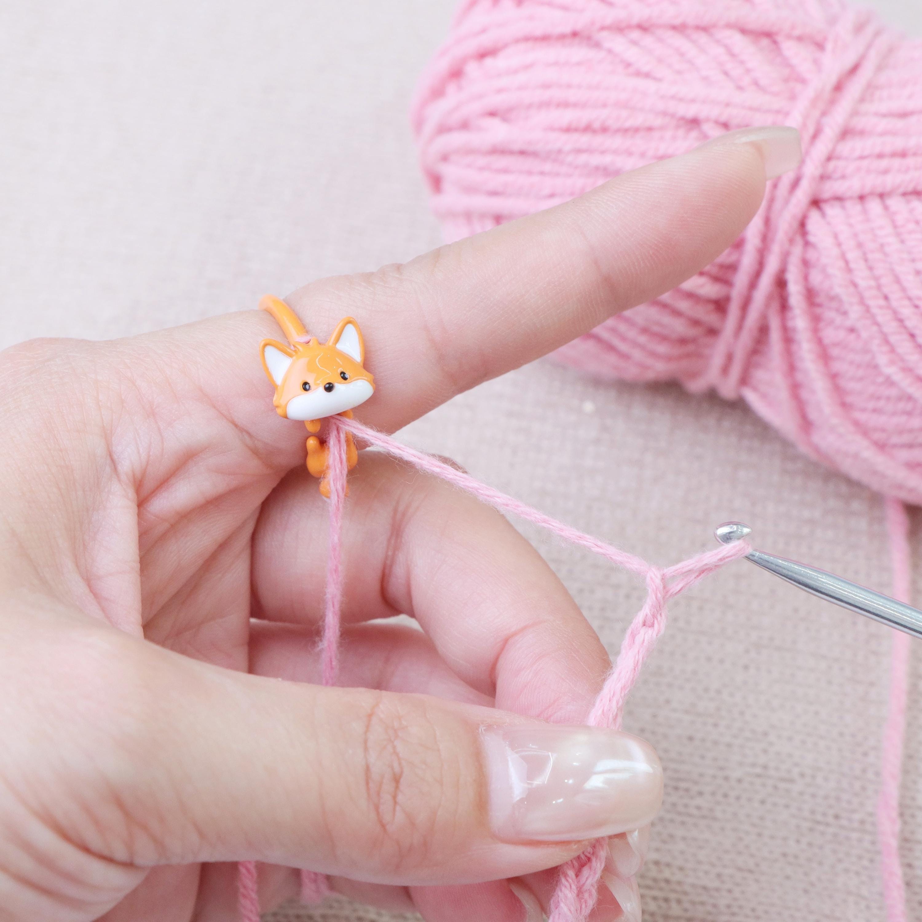 Crochet Thread Guide Yarn Tension Ring - Adjustable Crochet Thread Guide , Crochet Tension ...