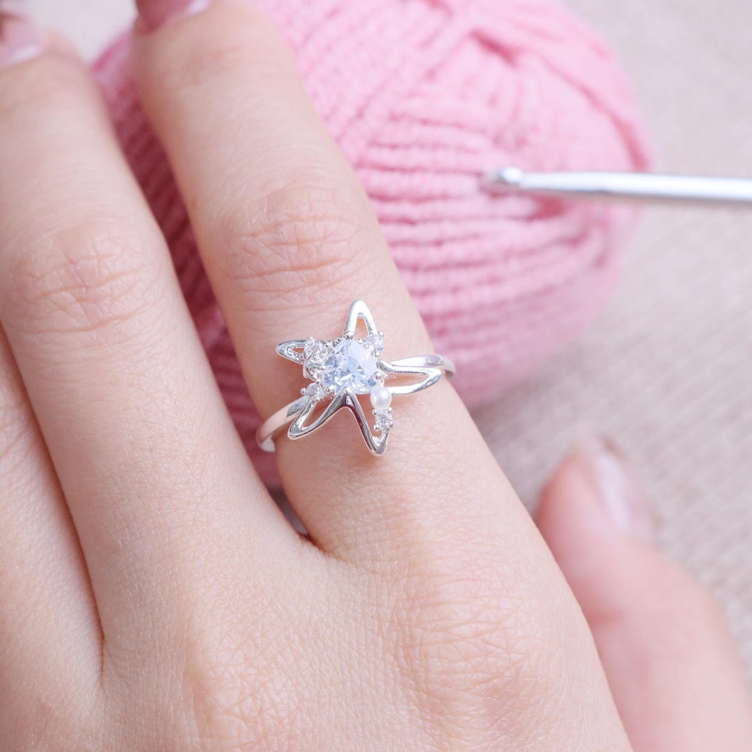 Adjustable Thread Rings Adjustable Crochet Thread Ring - Yarn Tension Ring, Crochet Ring, Yarn ...