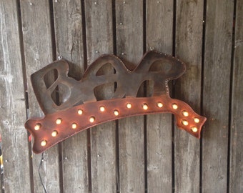 3 foot Marquee BAR Sign