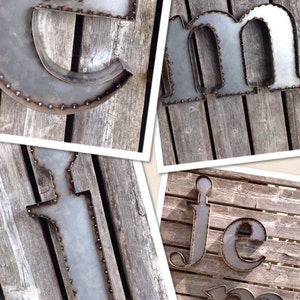 19 Inch Bare Steel Letter or Number image 4