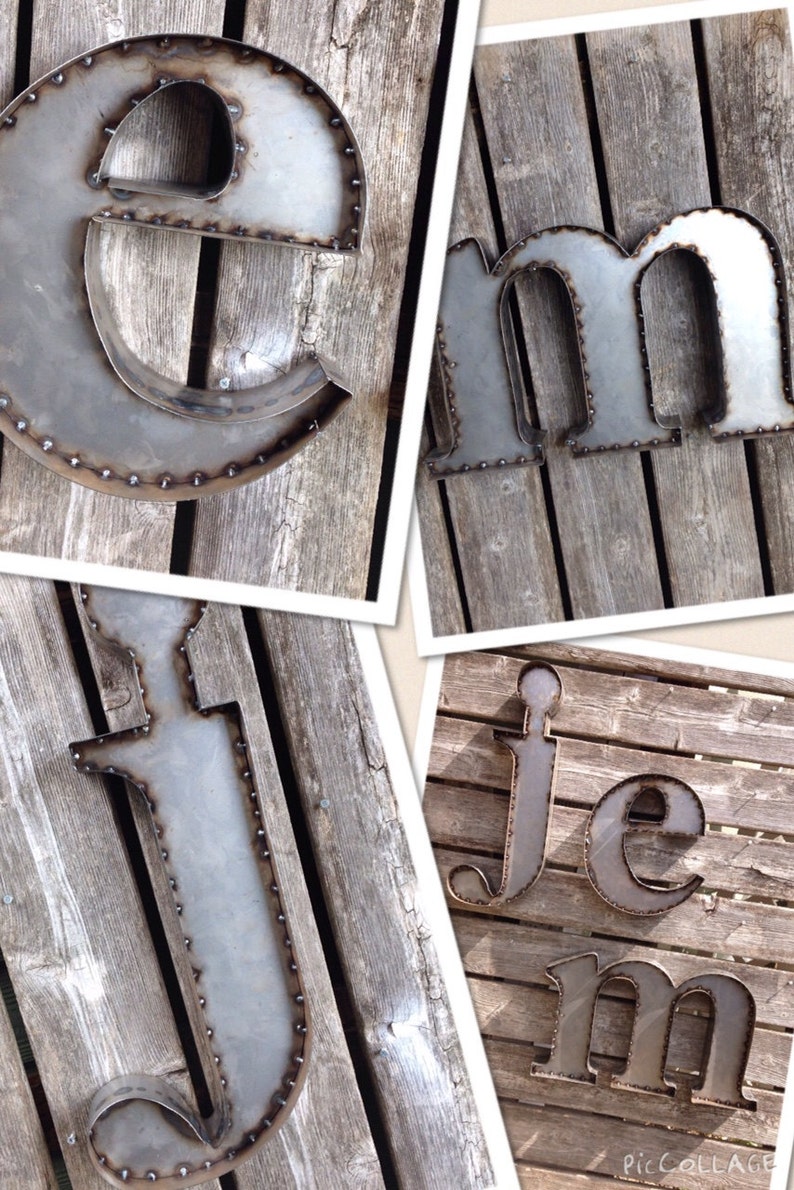 19 Inch Bare Steel Letter or Number image 4