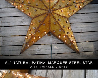 HUGE 54 Inch Rusty Marquee Star