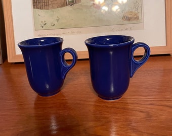 Rare Hall China cobalt restaurant ware mugs mint!