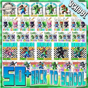50+ 1st/2nd/3rd/4th/5th Grade Png, Gamer Back To School Png, Gamer Boys Png, Preppy First Day Of School Png, Back School, Sublimation File
