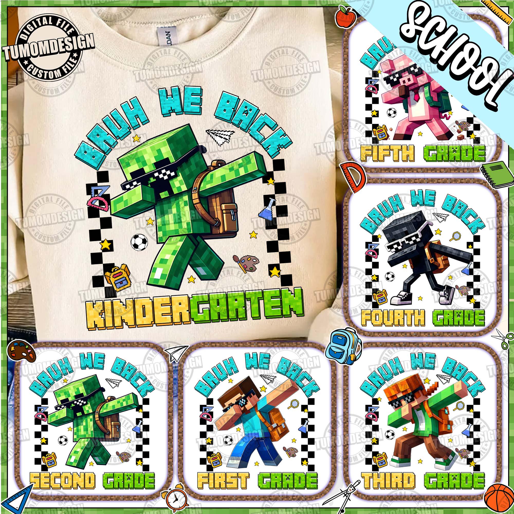 Gamer Bruh Wir zurück Png-Bundle, Zurück in die Schule PNG, Grundschule PNG, Floral Bleistift Lehrer, Lehrer, Cartoon Superheld, Sublimationsdatei