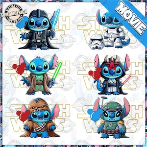 Vintage Cartoon Crew Png-Bundle, Kinder Kleinkind Png, Magie Galaxie Png, Cartoon Blaue Monster Stern Png, Magische Charaktere Png, Sublimationsdatei