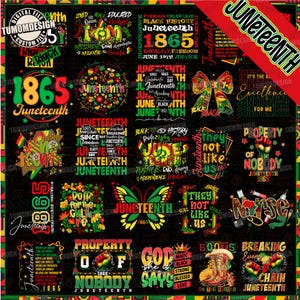 30 They Not Like Us Png-bundel, 1865 Afro America Png, Juneteenth Freedom Shirt, Juneteenth-kaart, Juneteenth Black History, sublimatiebestand