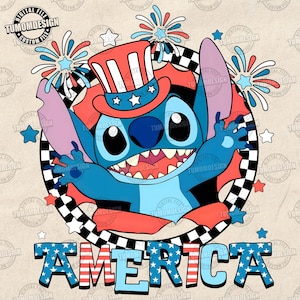Blaues Monster USA Png, 4. Juli Png, Fourth Of Juli Designs, Unabhängigkeitstag, Cartoon und Freunde 4. Juli, 4. Juli, Sublimationsdatei