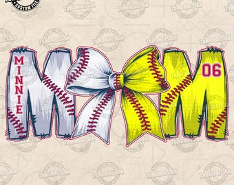 Softbalstrik png, aangepaste honkbalsoftbal mama png, moedershirt softbal met kindernaam en jerseynummer png, wedstrijddag png, sublimatiebestand