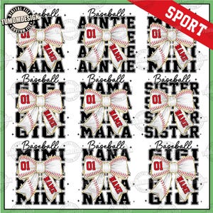 CUSTOM Baseball Mama Png, Customized Baseball Png, Game Day Baseball Bow Png, Retro Baseball Mama Coquette Png, Mama Png, Sublimation File