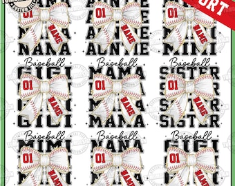 CUSTOM Baseball Mama Png, Customized Baseball Png, Game Day Baseball Bow Png, Retro Baseball Mama Coquette Png, Mama Png, Sublimation File