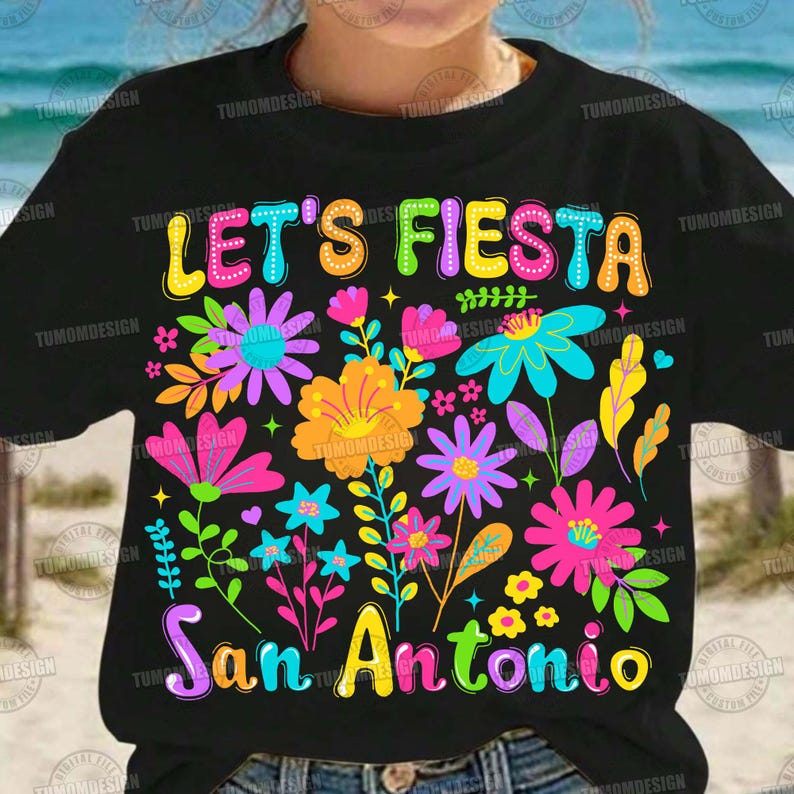 Let's Fiesta PNG, San Antonio PNG, Cinco de Mayo Png, Fiesta Sucia PNG, Fiesta Shirt Png, Floral Let's Fiesta San Antonio, sublimatiebestand afbeelding 5