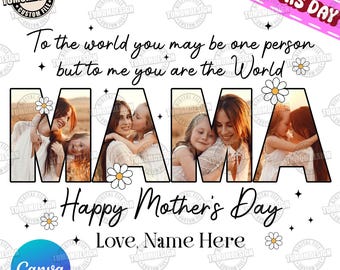 Muttertag Canva Vorlage, benutzerdefinierte Mom Canva Rahmen, tragen Herz auf Ärmel Canva Vorlage, beste Mom Canva Vorlage, Mama Png, Sublimationsdatei