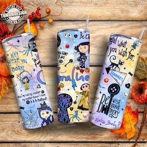 Halloween Horror Movie 20oz Tumbler Design Png, Halloween Character Straight Tumbler Design, Eyes Halloween Tumbler, Sublimation File