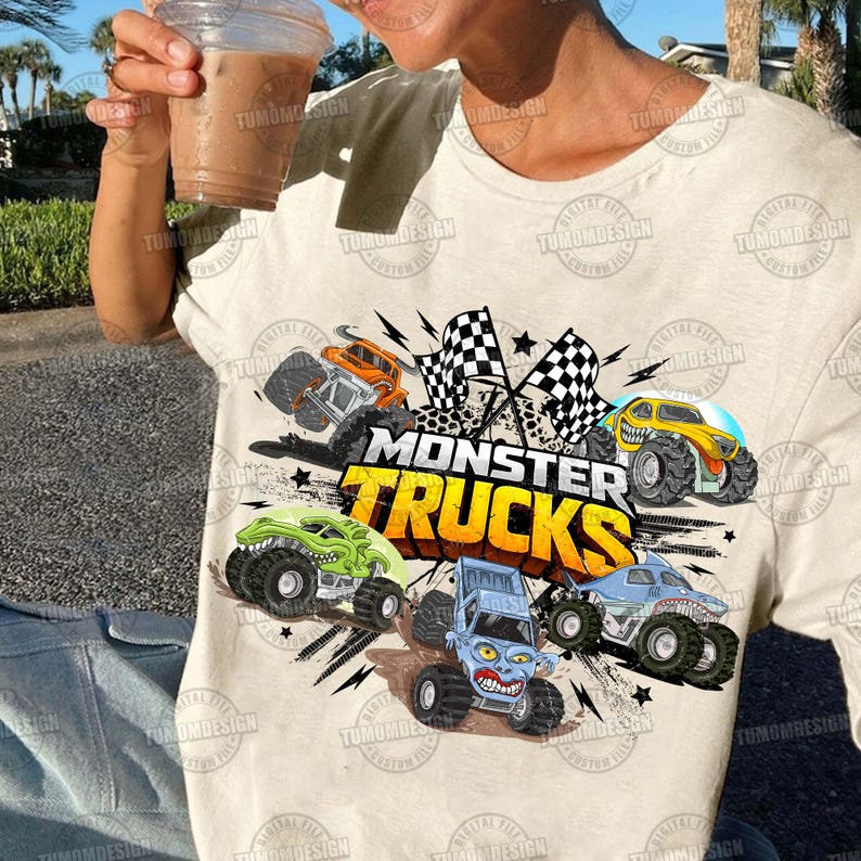 Monstertrucks sind meine Jam png, Monstertrucks Sublimationsdruck, Autos Png, Jungen Tshirt, Monstertruck, Jam Png, Jungen Autos, Sublimationsdatei Bild 5