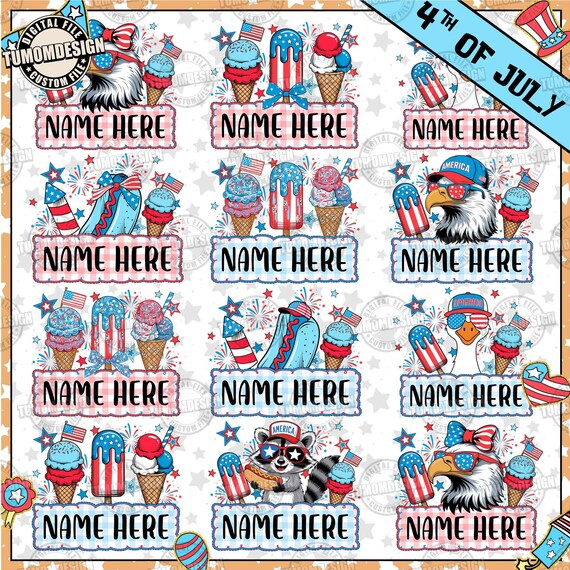 10+ 4th Of July Kids Png, 4th Of July Png, Patriotic Kids Png, 4th Of July Kids Name Png, Usa Coquette Png, Usa Bow Png, Sublimation File