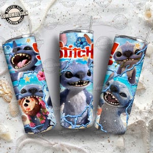 Cartoon 20 OZ Tumbler Wrap Png, Blue Monster Character 20 OZ Tumbler Wrap Png, Skinny Straight Wrap, Bestseller tumbler, Sublimation File