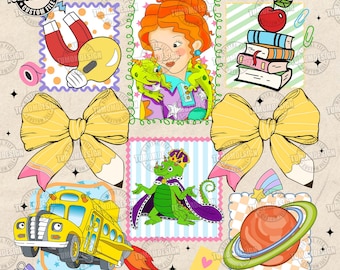 Magic Teacher Png, School Bus Png, Teacher Coquette Png, Back To School Png, Back To School Tour Png, Teacher Life Png,  Sublimation File