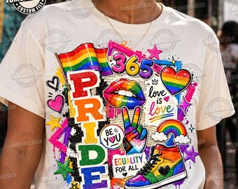 Pride Png, LGBTQ Png, Love Is Love Png, Gay Pride Png, Pride Month Png, LGBT Floral Png, Pride Love Png, Sublimation File