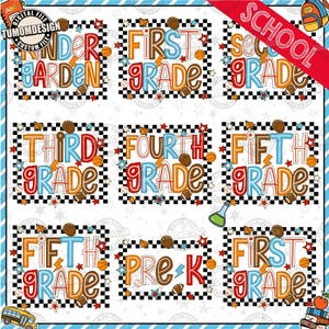 First/Second/Third Grade Boy Back To school Bundle png, Baseball Basketball, Sport Preppy Kids, school Png, Kindergarten, Sublimation File